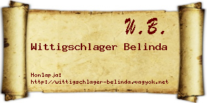 Wittigschlager Belinda névjegykártya